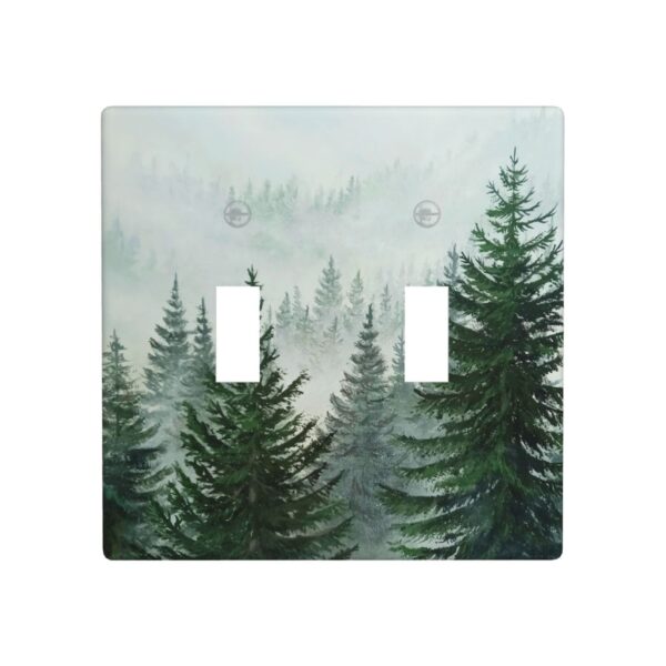 1Pcs Misty Forest Wall Switch Cover Plate  Wall Plate Cover  Outlet Covers Wall Plate  For bedroom room decoration