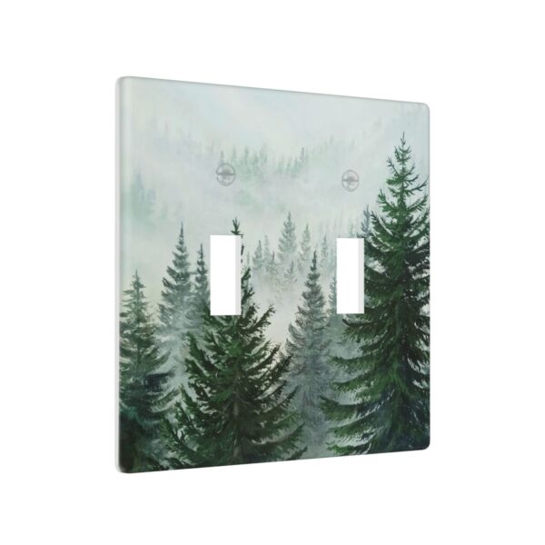 1Pcs Misty Forest Wall Switch Cover Plate  Wall Plate Cover  Outlet Covers Wall Plate  For bedroom room decoration - Image 2