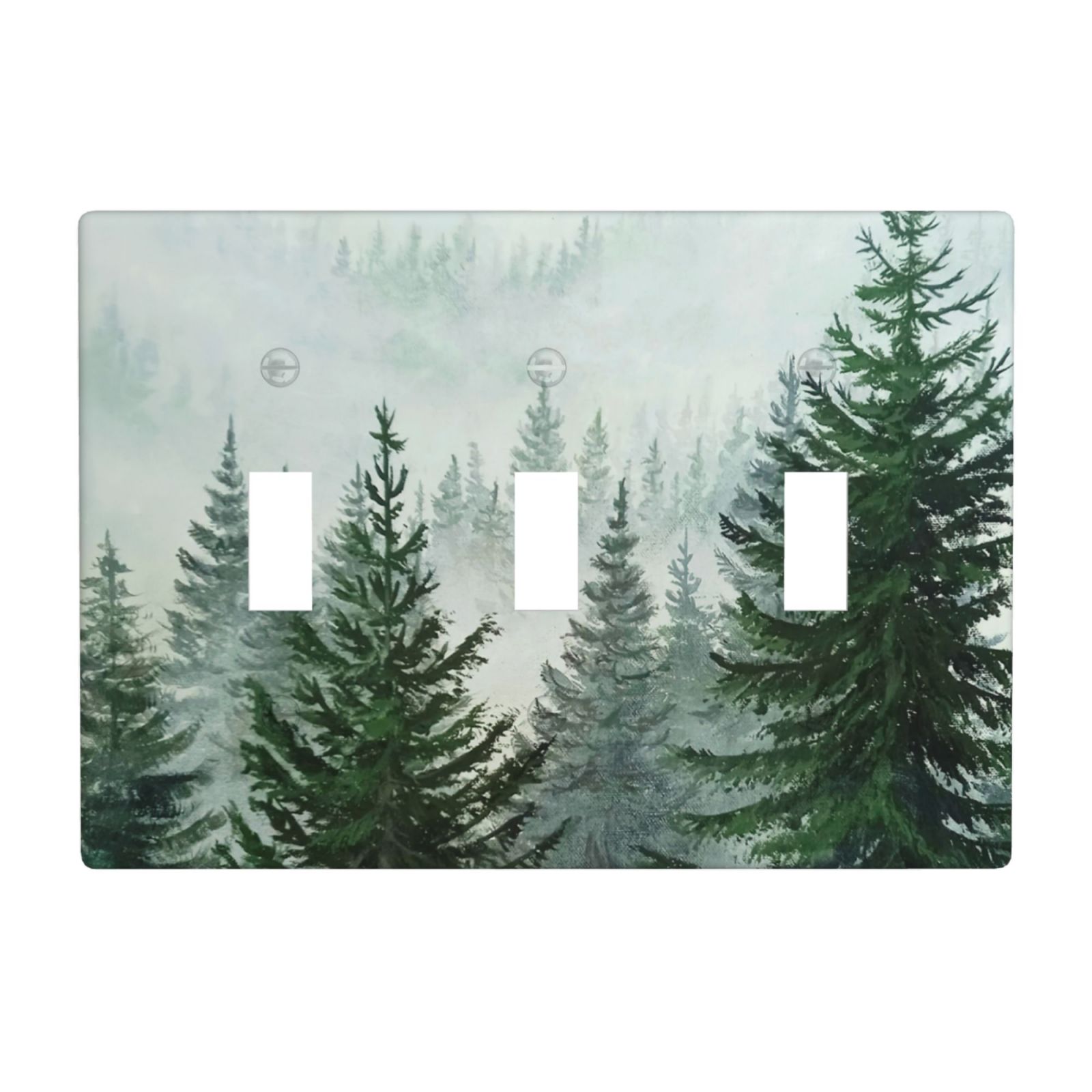 1Pcs Misty Forest Wall Switch Cover Plate Wall Plate Cover Outlet Covers Wall Plate For bedroom room decoration