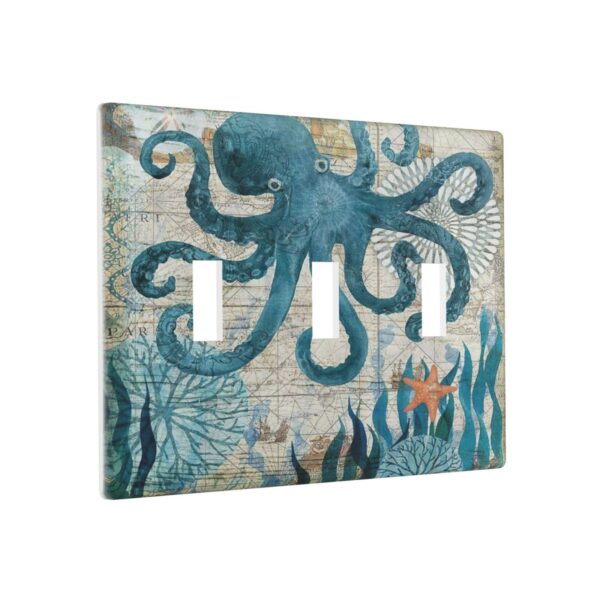 1Pcs Ocean octopus Wall Switch Cover Plate  Wall Plate Cover  Outlet Covers Wall Plate  For bedroom room decoration - Image 2