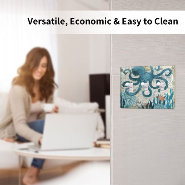 1Pcs Ocean octopus Wall Switch Cover Plate  Wall Plate Cover  Outlet Covers Wall Plate  For bedroom room decoration - Image 4