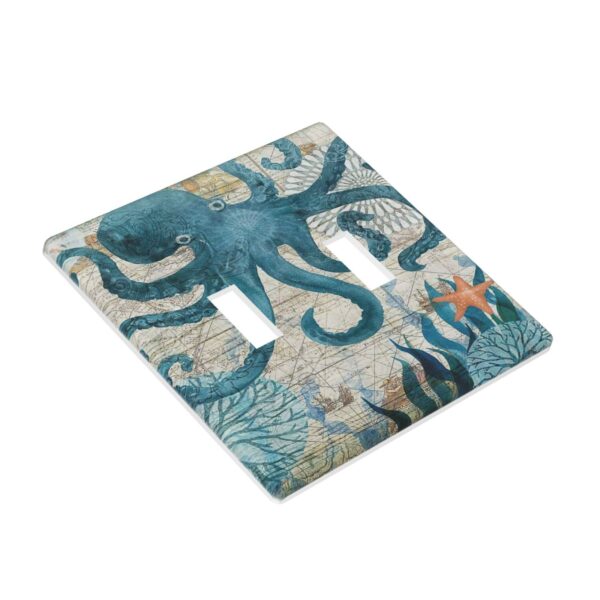 1Pcs Ocean octopus Wall Switch Cover Plate  Wall Plate Cover  Outlet Covers Wall Plate  For bedroom room decoration - Image 3