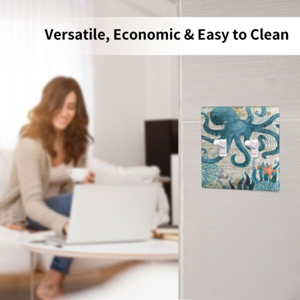1Pcs Ocean octopus Wall Switch Cover Plate  Wall Plate Cover  Outlet Covers Wall Plate  For bedroom room decoration - Image 5
