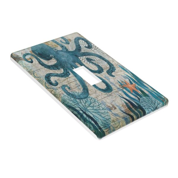 1Pcs Ocean octopus Wall Switch Cover Plate  Wall Plate Cover  Outlet Covers Wall Plate  For bedroom room decoration - Image 3
