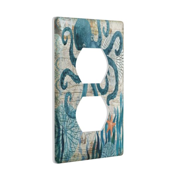 1Pcs Ocean octopus Wall Switch Cover Plate  Wall Plate Cover  Outlet Covers Wall Plate  For bedroom room decoration - Image 2