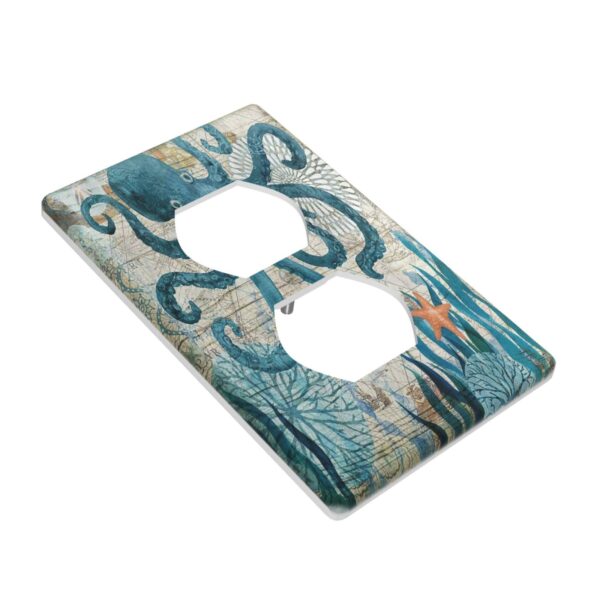 1Pcs Ocean octopus Wall Switch Cover Plate  Wall Plate Cover  Outlet Covers Wall Plate  For bedroom room decoration - Image 3