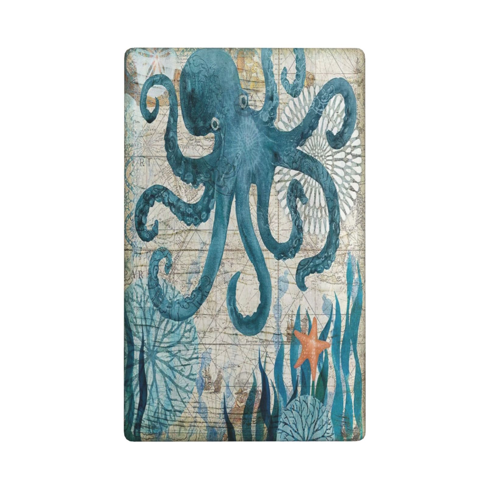 1Pcs Ocean octopus Wall Switch Cover Plate  Wall Plate Cover  Outlet Covers Wall Plate  For bedroom room decoration