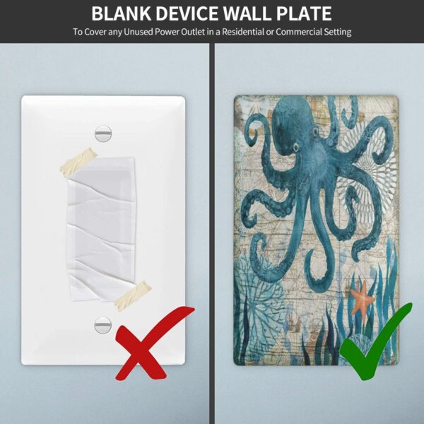 1Pcs Ocean octopus Wall Switch Cover Plate  Wall Plate Cover  Outlet Covers Wall Plate  For bedroom room decoration - Image 5