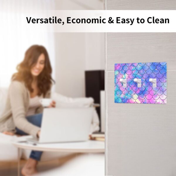1Pcs Ocean Pastel Retro Mermaid Core Wall Plate Cover  Switch Plate Covers  Light Switch Cover Plate  Wall Plate Cover Decorative  Decorative switch and socket covers for home kitchen decoration - Image 5