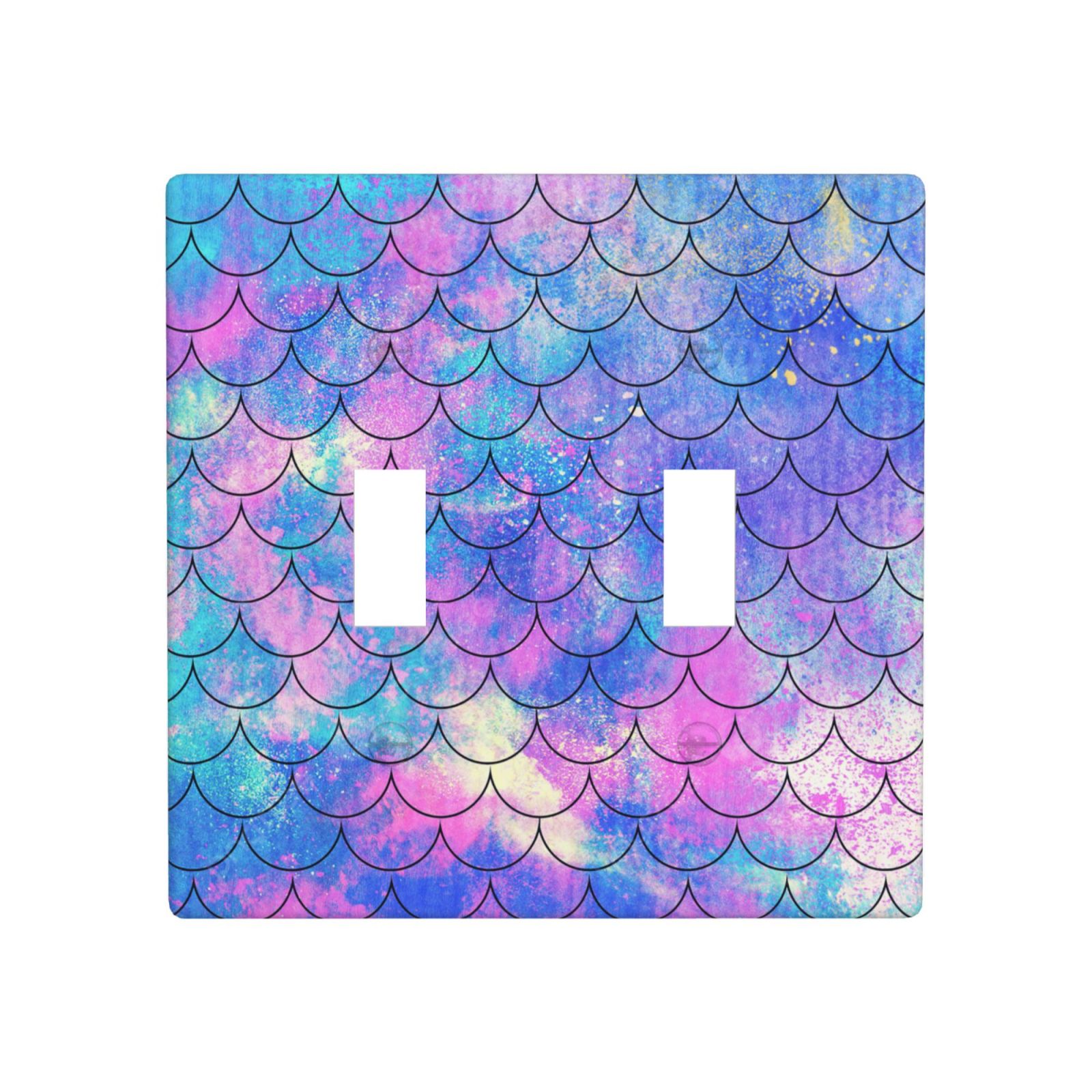1Pcs Ocean Pastel Retro Mermaid Core Wall Plate Cover  Switch Plate Covers  Light Switch Cover Plate  Wall Plate Cover Decorative  Decorative switch and socket covers for home kitchen decoration