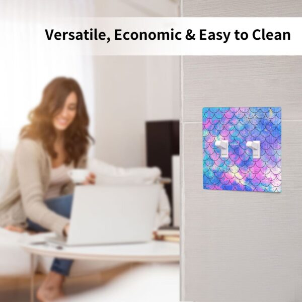 1Pcs Ocean Pastel Retro Mermaid Core Wall Plate Cover  Switch Plate Covers  Light Switch Cover Plate  Wall Plate Cover Decorative  Decorative switch and socket covers for home kitchen decoration - Image 5