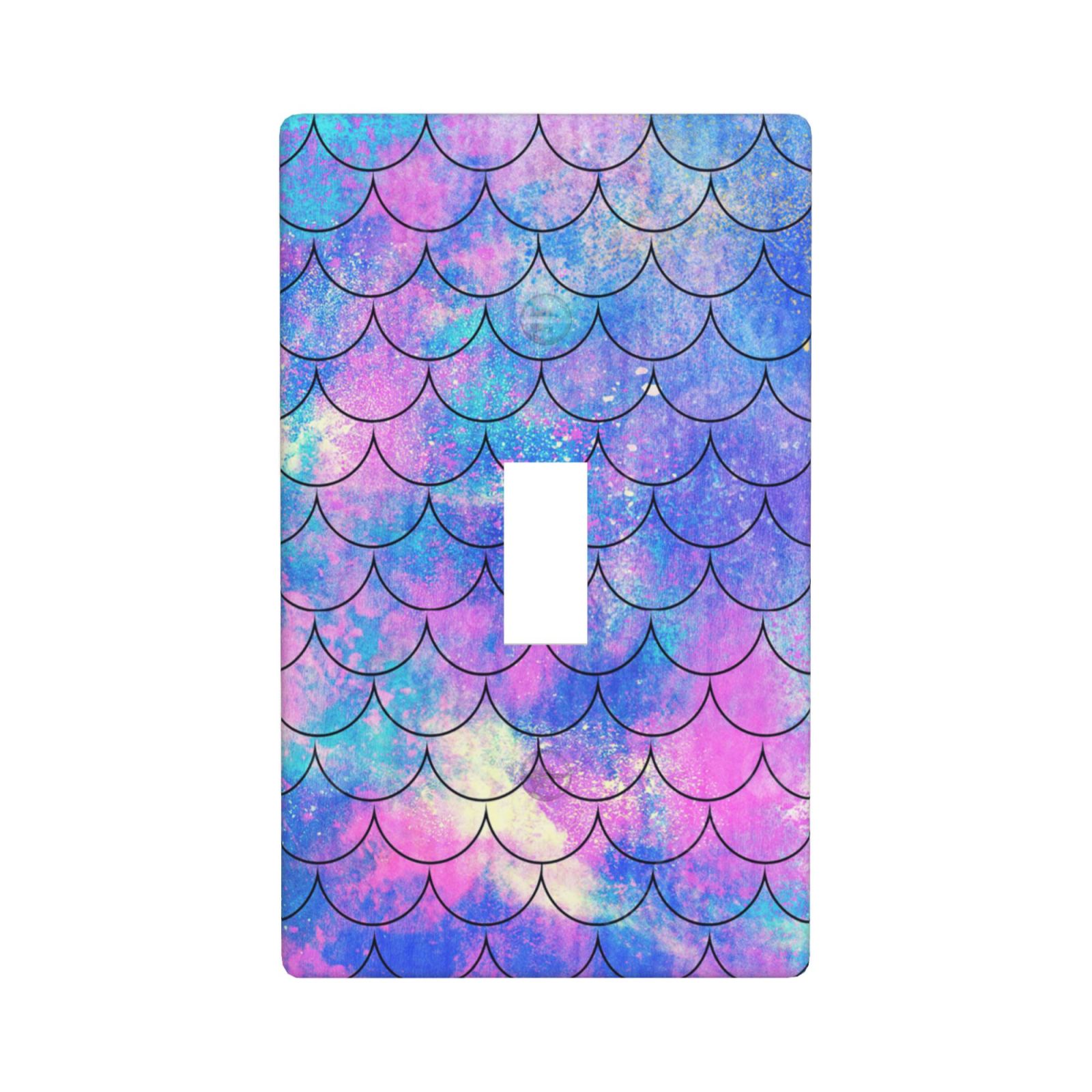 1Pcs Ocean Pastel Retro Mermaid Core Wall Plate Cover Switch Plate Covers Light Switch Cover Plate Wall Plate Cover Decorative Decorative switch and socket covers for home kitchen decoration