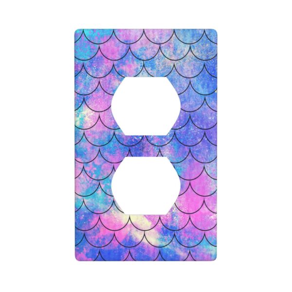 1Pcs Ocean Pastel Retro Mermaid Core Wall Plate Cover  Switch Plate Covers  Light Switch Cover Plate  Wall Plate Cover Decorative  Decorative switch and socket covers for home kitchen decoration