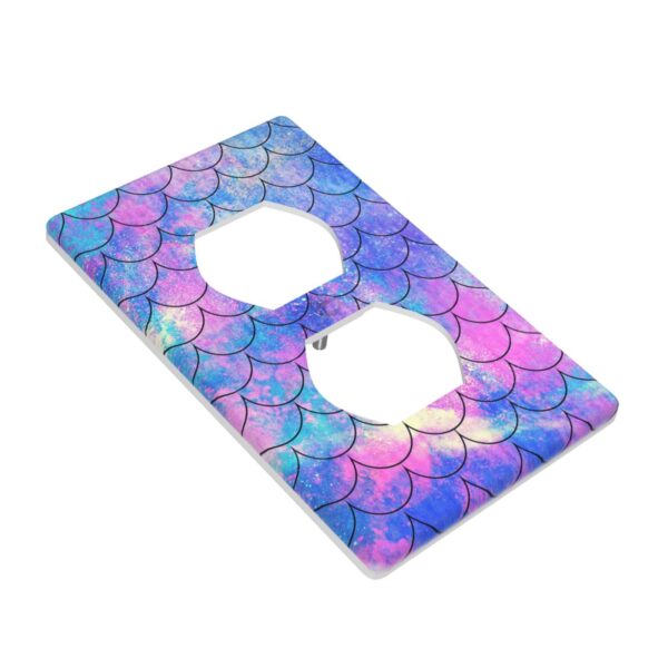 1Pcs Ocean Pastel Retro Mermaid Core Wall Plate Cover  Switch Plate Covers  Light Switch Cover Plate  Wall Plate Cover Decorative  Decorative switch and socket covers for home kitchen decoration - Image 3