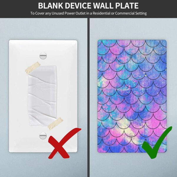 1Pcs Ocean Pastel Retro Mermaid Core Wall Plate Cover  Switch Plate Covers  Light Switch Cover Plate  Wall Plate Cover Decorative  Decorative switch and socket covers for home kitchen decoration - Image 5