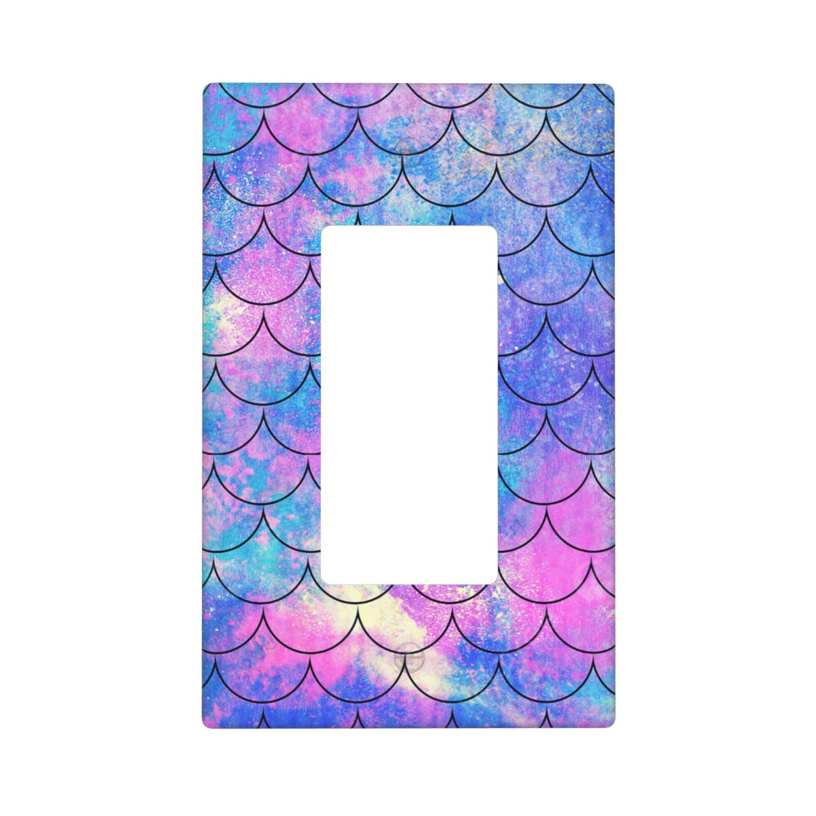 1Pcs Ocean Pastel Retro Mermaid Core Wall Plate Cover  Switch Plate Covers  Light Switch Cover Plate  Wall Plate Cover Decorative  Decorative switch and socket covers for home kitchen decoration