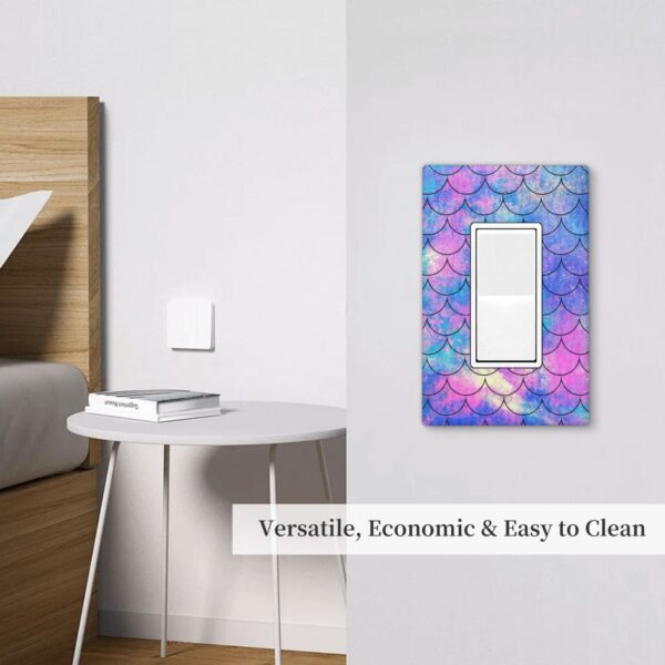 1Pcs Ocean Pastel Retro Mermaid Core Wall Plate Cover  Switch Plate Covers  Light Switch Cover Plate  Wall Plate Cover Decorative  Decorative switch and socket covers for home kitchen decoration - Image 5
