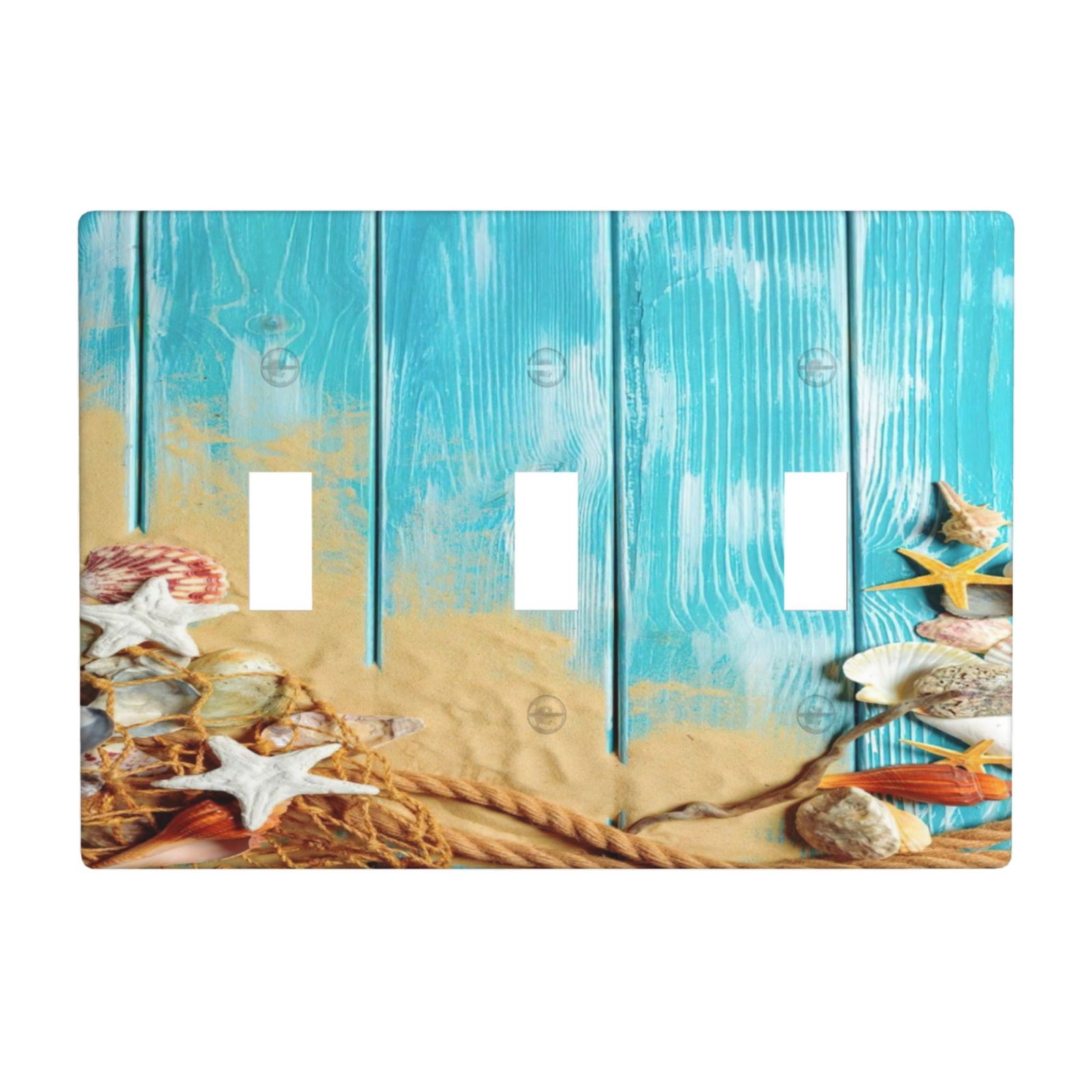 1Pcs Ocean Theme Wall Plate Cover Switch Plate Covers Light Switch Cover Plate Wall Plate Cover Decorative Decorative switch and socket covers for home kitchen decoration