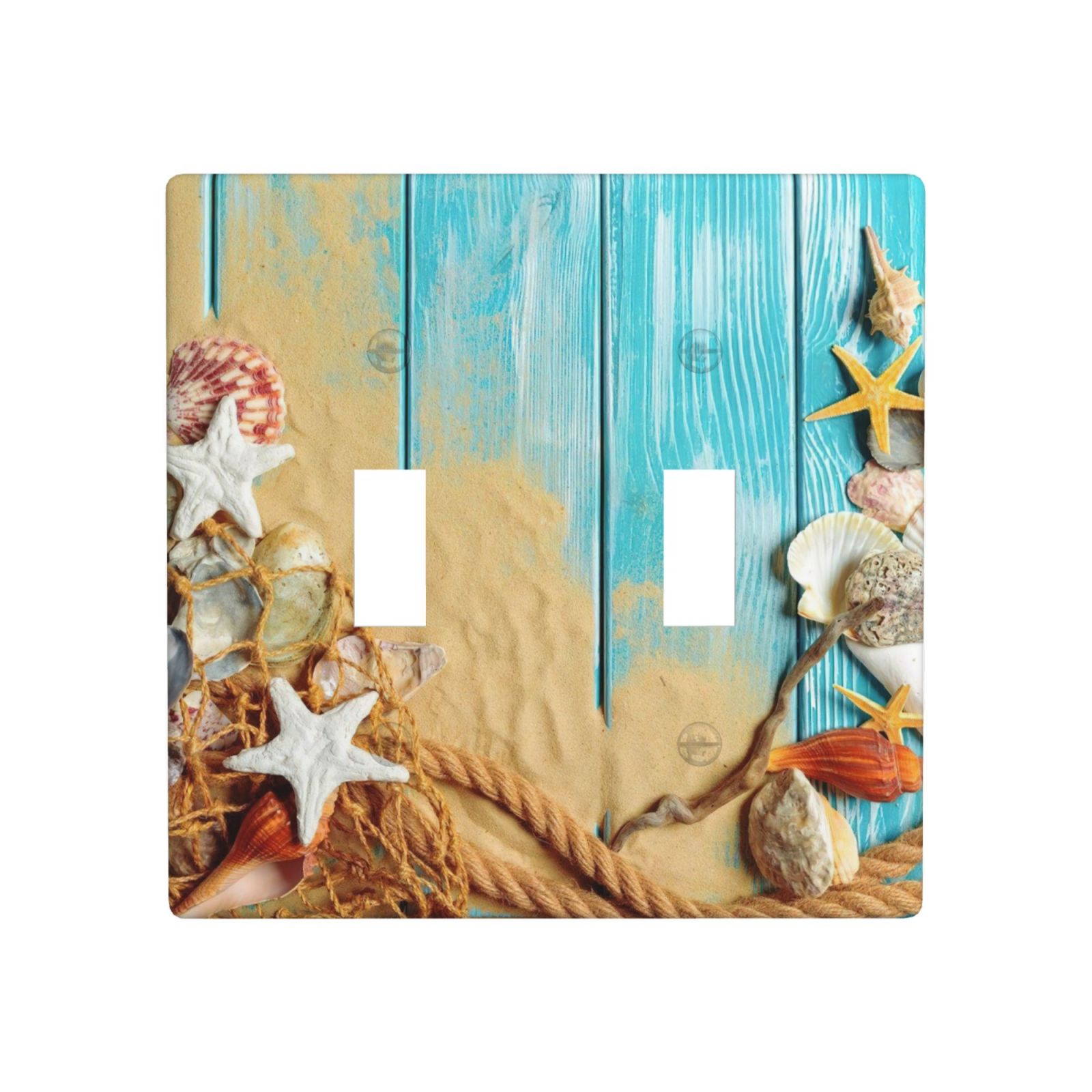 1Pcs Ocean Theme Wall Plate Cover  Switch Plate Covers  Light Switch Cover Plate  Wall Plate Cover Decorative  Decorative switch and socket covers for home kitchen decoration