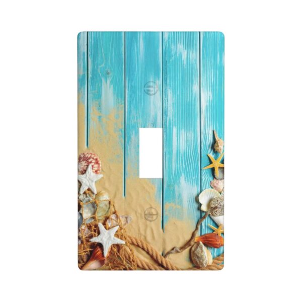 1Pcs Ocean Theme Wall Plate Cover  Switch Plate Covers  Light Switch Cover Plate  Wall Plate Cover Decorative  Decorative switch and socket covers for home kitchen decoration