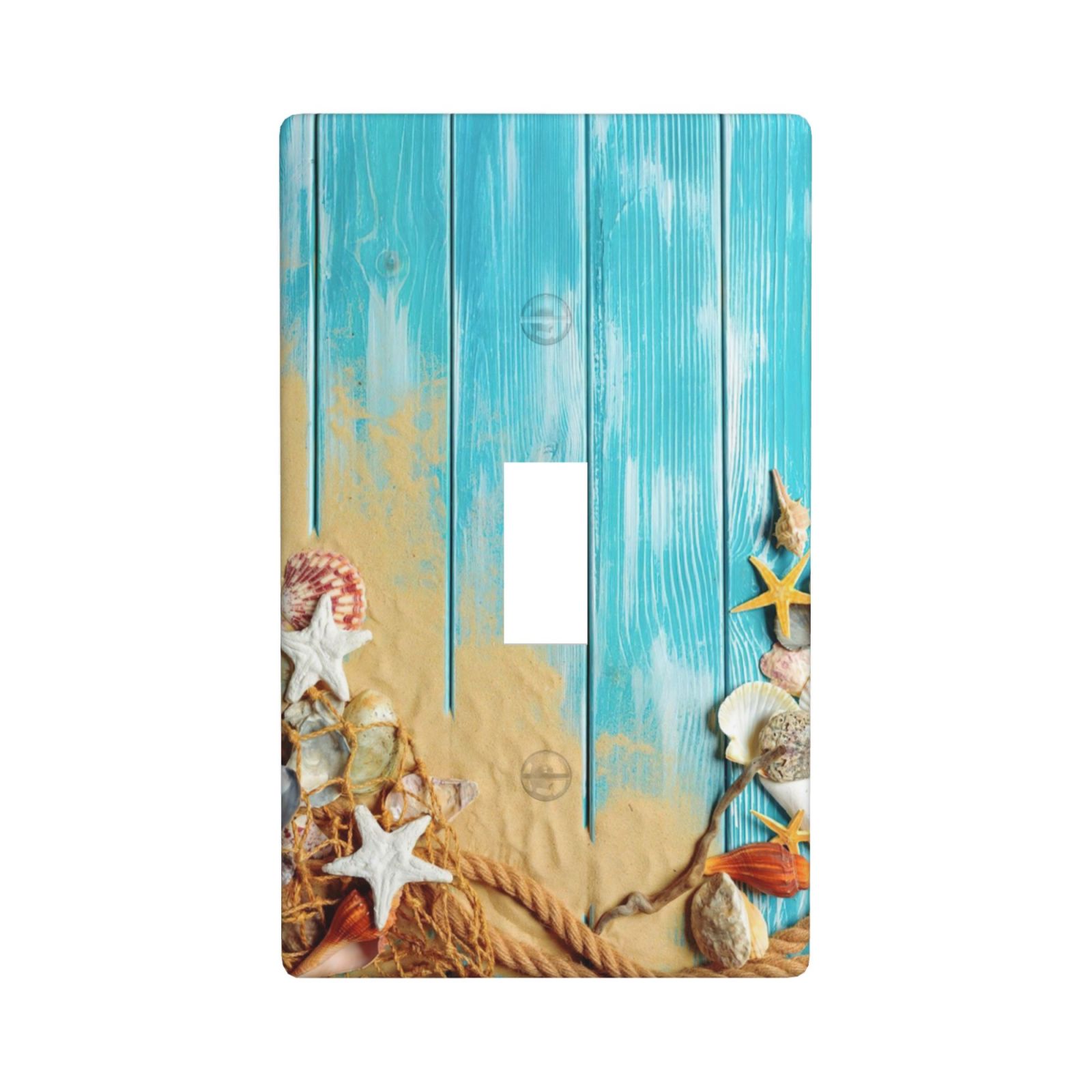 1Pcs Ocean Theme Wall Plate Cover Switch Plate Covers Light Switch Cover Plate Wall Plate Cover Decorative Decorative switch and socket covers for home kitchen decoration