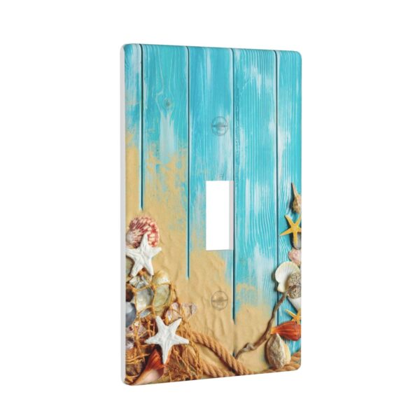 1Pcs Ocean Theme Wall Plate Cover  Switch Plate Covers  Light Switch Cover Plate  Wall Plate Cover Decorative  Decorative switch and socket covers for home kitchen decoration - Image 2