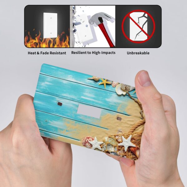 1Pcs Ocean Theme Wall Plate Cover  Switch Plate Covers  Light Switch Cover Plate  Wall Plate Cover Decorative  Decorative switch and socket covers for home kitchen decoration - Image 5