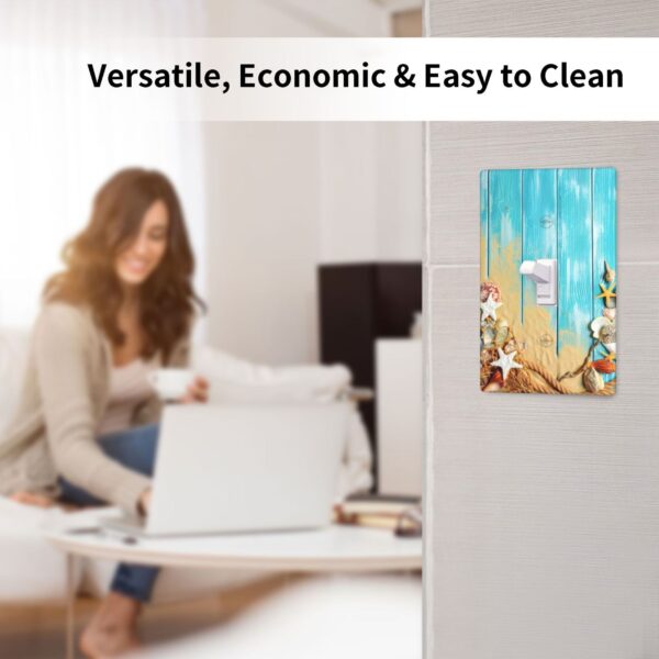 1Pcs Ocean Theme Wall Plate Cover  Switch Plate Covers  Light Switch Cover Plate  Wall Plate Cover Decorative  Decorative switch and socket covers for home kitchen decoration - Image 4