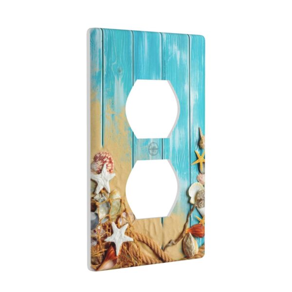 1Pcs Ocean Theme Wall Plate Cover  Switch Plate Covers  Light Switch Cover Plate  Wall Plate Cover Decorative  Decorative switch and socket covers for home kitchen decoration - Image 3