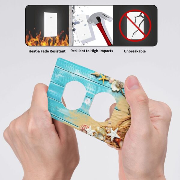 1Pcs Ocean Theme Wall Plate Cover  Switch Plate Covers  Light Switch Cover Plate  Wall Plate Cover Decorative  Decorative switch and socket covers for home kitchen decoration - Image 6