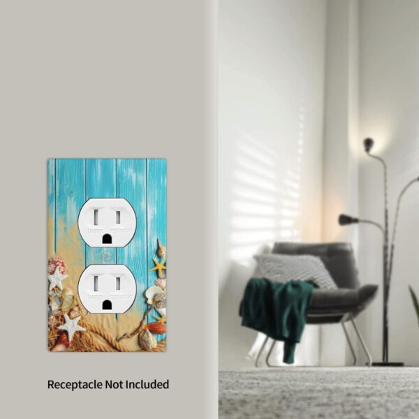 1Pcs Ocean Theme Wall Plate Cover  Switch Plate Covers  Light Switch Cover Plate  Wall Plate Cover Decorative  Decorative switch and socket covers for home kitchen decoration - Image 5
