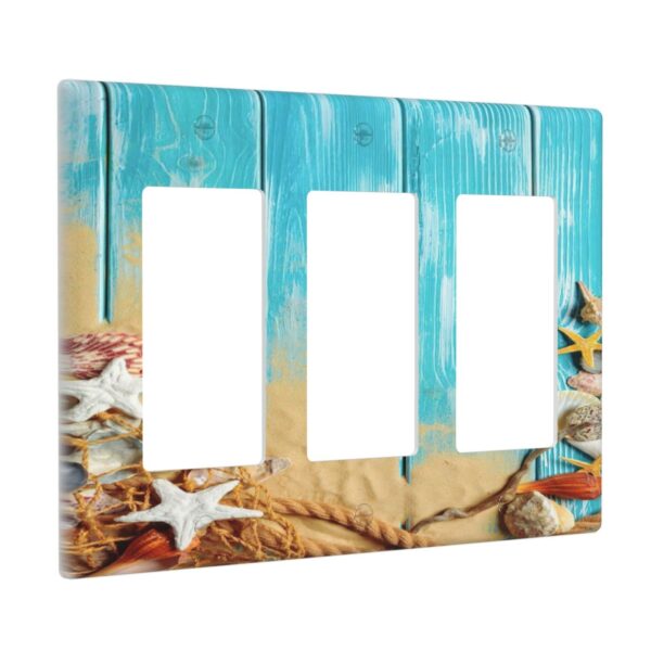 1Pcs Ocean Theme Wall Plate Cover  Switch Plate Covers  Light Switch Cover Plate  Wall Plate Cover Decorative  Decorative switch and socket covers for home kitchen decoration - Image 2