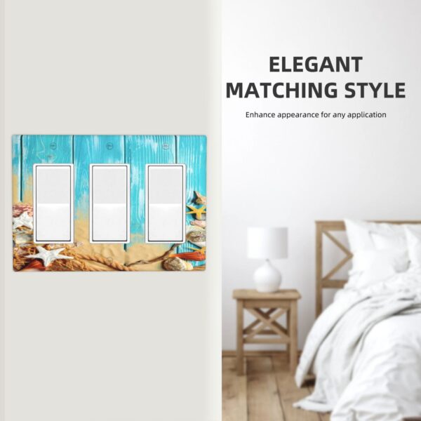 1Pcs Ocean Theme Wall Plate Cover  Switch Plate Covers  Light Switch Cover Plate  Wall Plate Cover Decorative  Decorative switch and socket covers for home kitchen decoration - Image 6