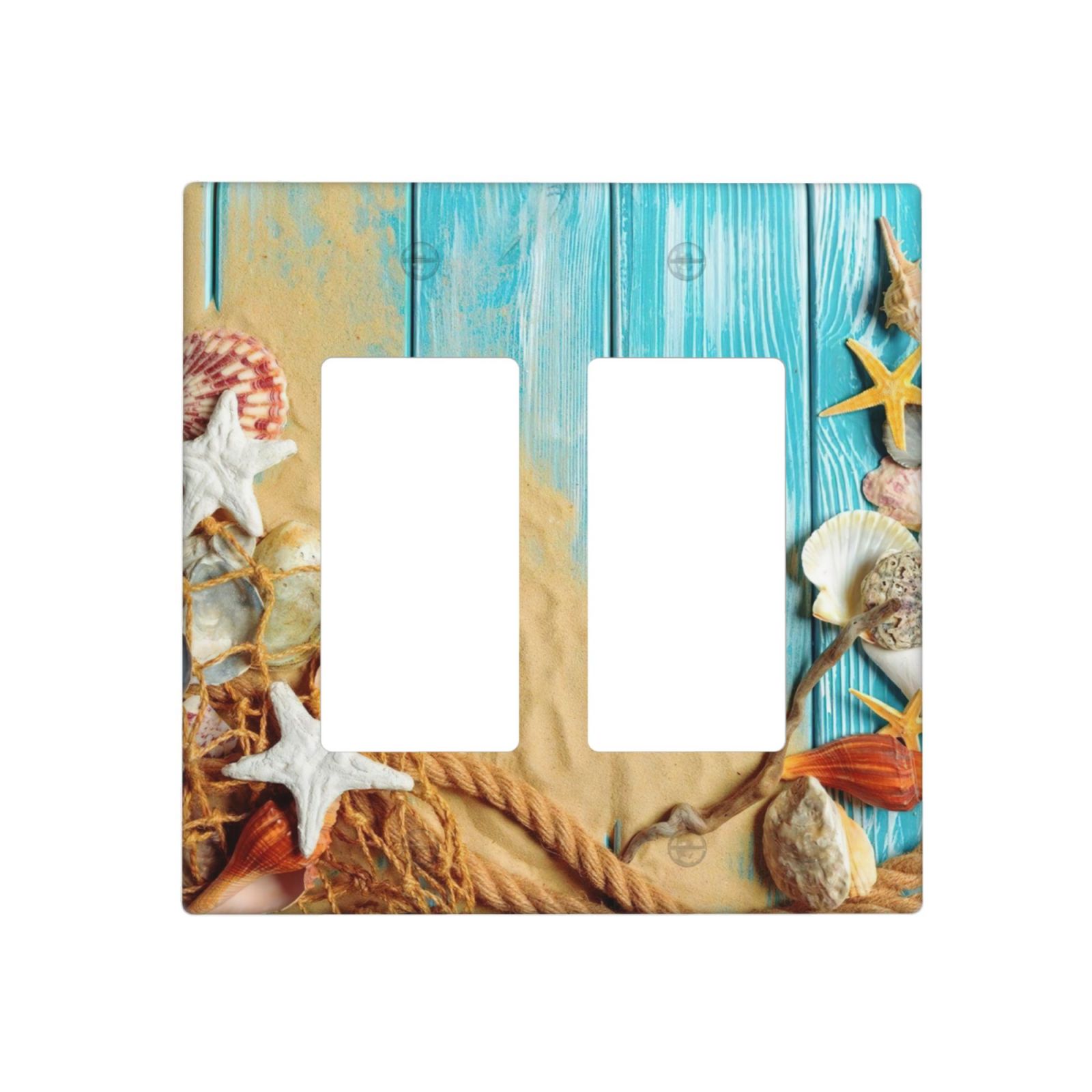 1Pcs Ocean Theme Wall Plate Cover  Switch Plate Covers  Light Switch Cover Plate  Wall Plate Cover Decorative  Decorative switch and socket covers for home kitchen decoration