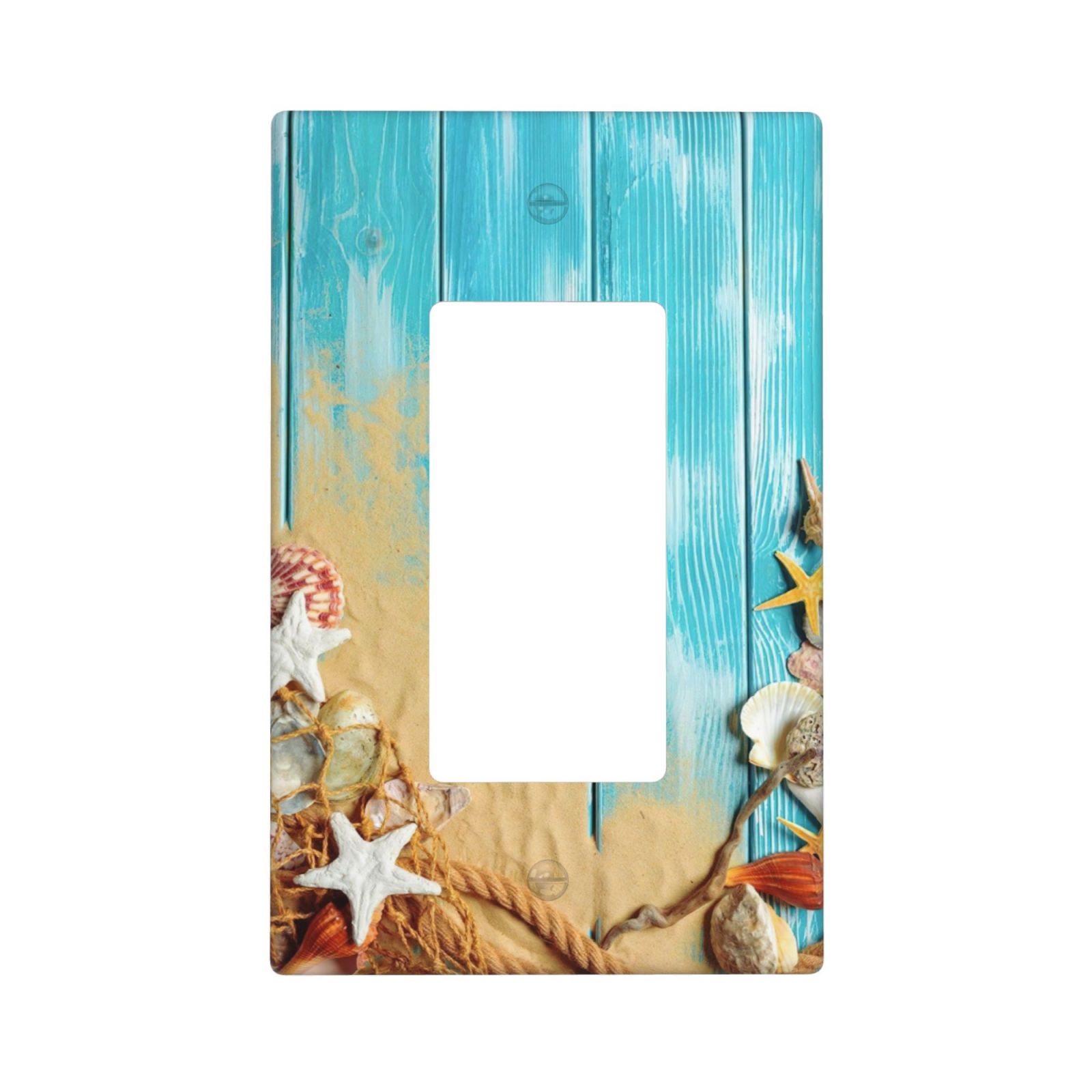 1Pcs Ocean Theme Wall Plate Cover  Switch Plate Covers  Light Switch Cover Plate  Wall Plate Cover Decorative  Decorative switch and socket covers for home kitchen decoration