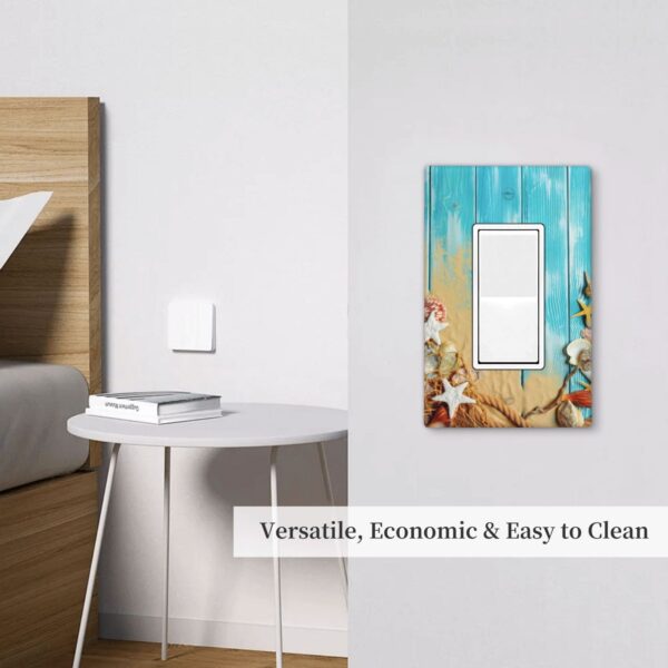 1Pcs Ocean Theme Wall Plate Cover  Switch Plate Covers  Light Switch Cover Plate  Wall Plate Cover Decorative  Decorative switch and socket covers for home kitchen decoration - Image 5
