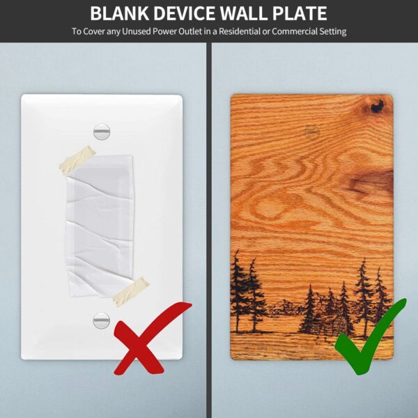 1Pcs Pine wood grain Wall Plate Cover  Switch Plate Covers  Light Switch Cover Plate  Wall Plate Cover Decorative  Decorative switch and socket covers for home kitchen decoration - Image 5