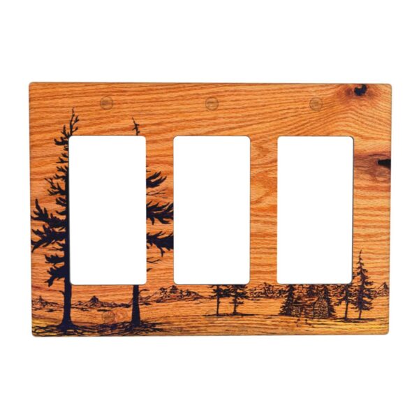 1Pcs Pine wood grain Wall Plate Cover  Switch Plate Covers  Light Switch Cover Plate  Wall Plate Cover Decorative  Decorative switch and socket covers for home kitchen decoration