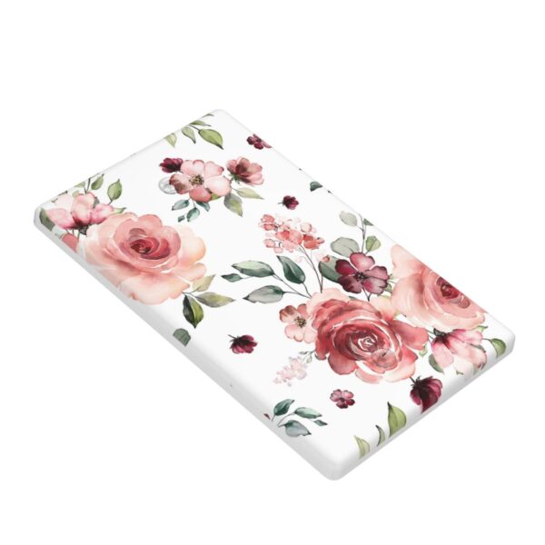 1Pcs Pink Floral Retro Wild Rose Blossom Flower Wall Plate Cover  Switch Plate Covers  Light Switch Cover Plate  Wall Plate Cover Decorative  Decorative switch and socket covers for home kitchen decoration - Image 3
