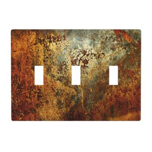 1Pcs Rust Old Rusty Copper Rustic Wall Plate Cover  Switch Plate Covers  Light Switch Cover Plate  Wall Plate Cover Decorative  Decorative switch and socket covers for home kitchen decoration