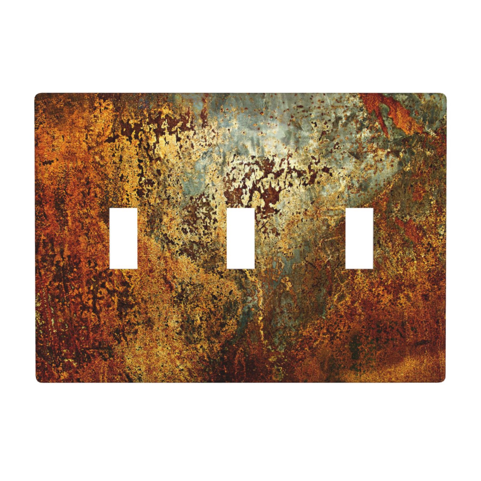 1Pcs Rust Old Rusty Copper Rustic Wall Plate Cover Switch Plate Covers Light Switch Cover Plate Wall Plate Cover Decorative Decorative switch and socket covers for home kitchen decoration
