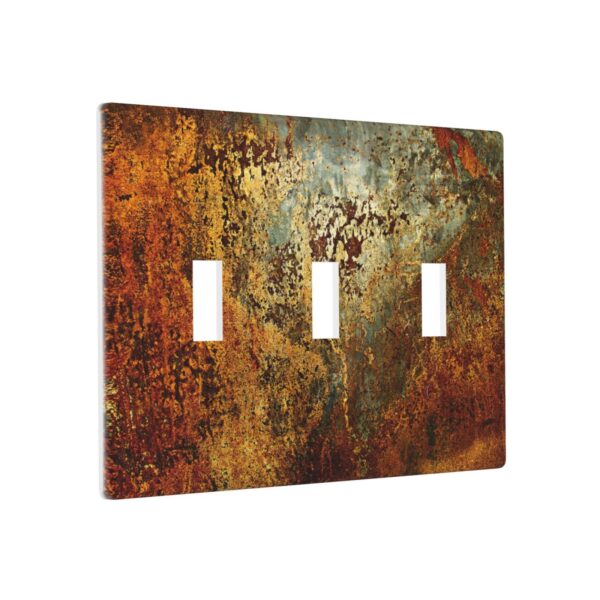 1Pcs Rust Old Rusty Copper Rustic Wall Plate Cover  Switch Plate Covers  Light Switch Cover Plate  Wall Plate Cover Decorative  Decorative switch and socket covers for home kitchen decoration - Image 3