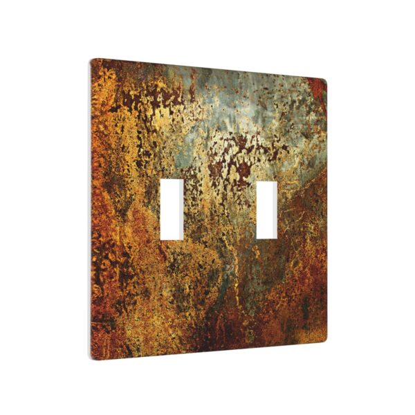 1Pcs Rust Old Rusty Copper Rustic Wall Plate Cover  Switch Plate Covers  Light Switch Cover Plate  Wall Plate Cover Decorative  Decorative switch and socket covers for home kitchen decoration - Image 2