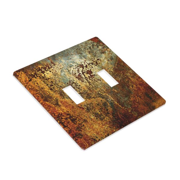 1Pcs Rust Old Rusty Copper Rustic Wall Plate Cover  Switch Plate Covers  Light Switch Cover Plate  Wall Plate Cover Decorative  Decorative switch and socket covers for home kitchen decoration - Image 3