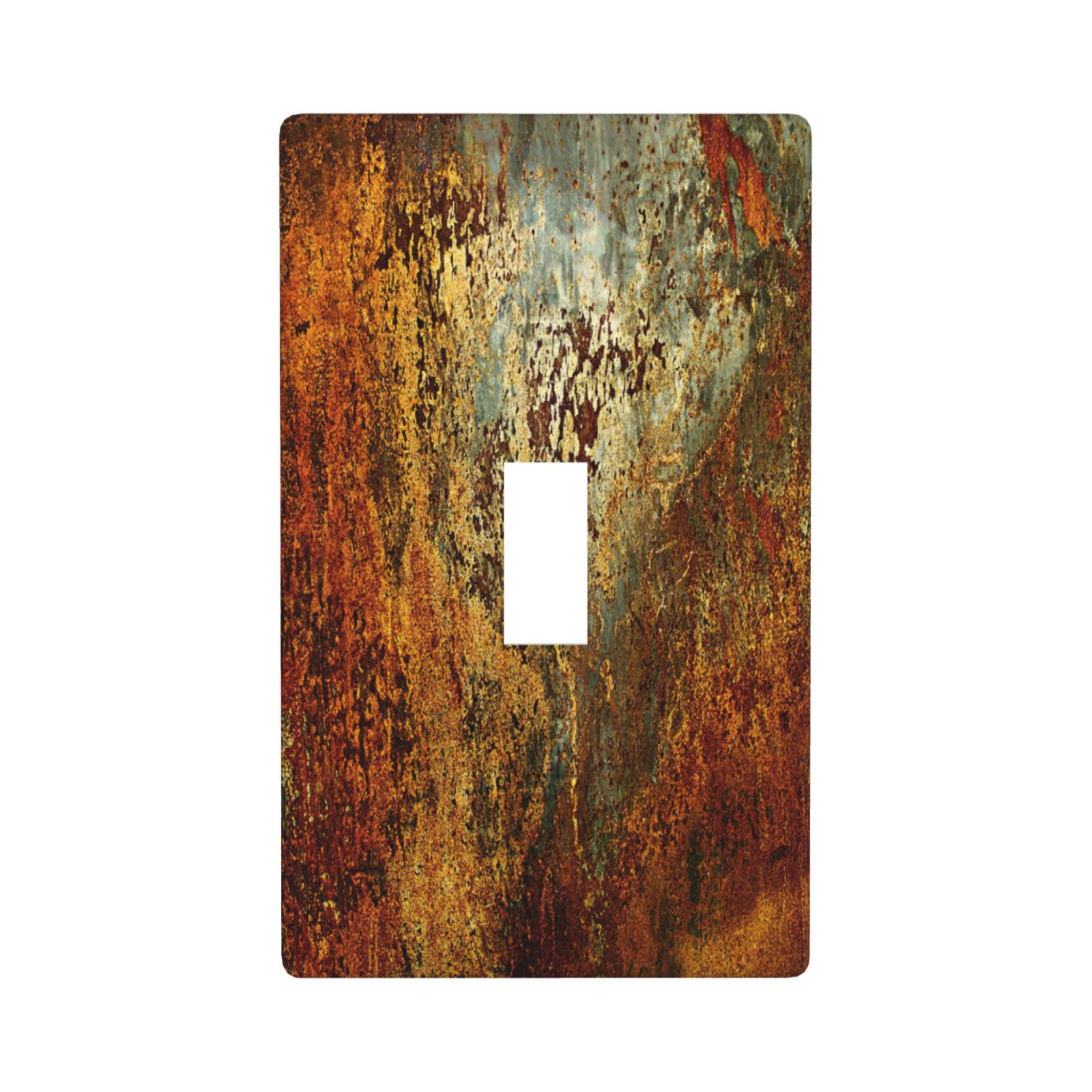 1Pcs Rust Old Rusty Copper Rustic Wall Plate Cover Switch Plate Covers Light Switch Cover Plate Wall Plate Cover Decorative Decorative switch and socket covers for home kitchen decoration