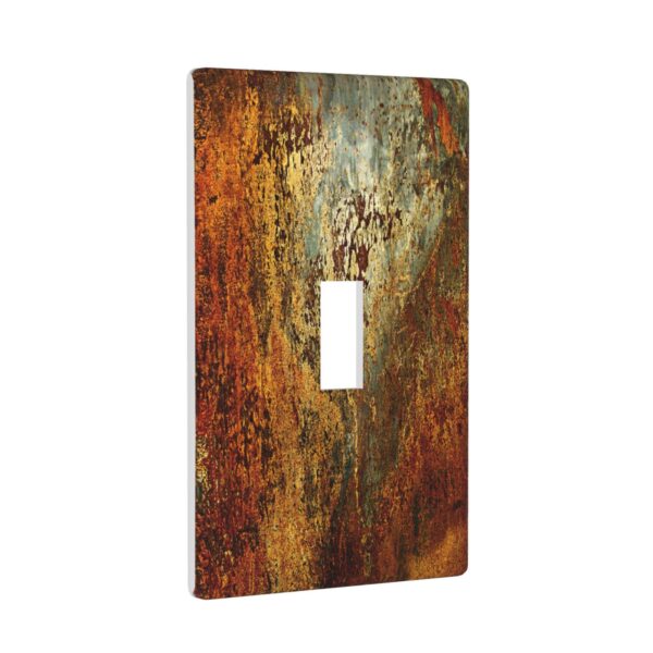 1Pcs Rust Old Rusty Copper Rustic Wall Plate Cover  Switch Plate Covers  Light Switch Cover Plate  Wall Plate Cover Decorative  Decorative switch and socket covers for home kitchen decoration - Image 3