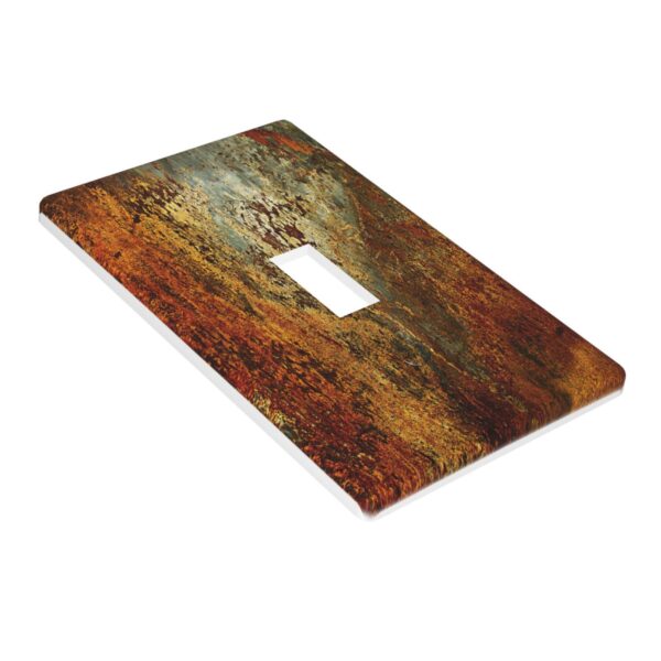 1Pcs Rust Old Rusty Copper Rustic Wall Plate Cover  Switch Plate Covers  Light Switch Cover Plate  Wall Plate Cover Decorative  Decorative switch and socket covers for home kitchen decoration - Image 2