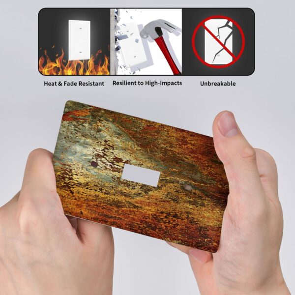 1Pcs Rust Old Rusty Copper Rustic Wall Plate Cover  Switch Plate Covers  Light Switch Cover Plate  Wall Plate Cover Decorative  Decorative switch and socket covers for home kitchen decoration - Image 4