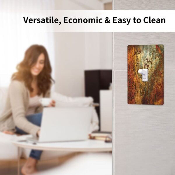 1Pcs Rust Old Rusty Copper Rustic Wall Plate Cover  Switch Plate Covers  Light Switch Cover Plate  Wall Plate Cover Decorative  Decorative switch and socket covers for home kitchen decoration - Image 5