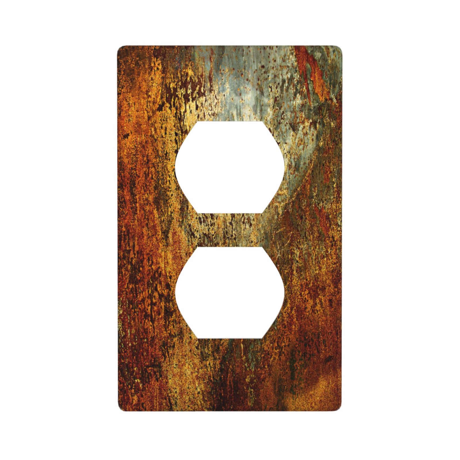 1Pcs Rust Old Rusty Copper Rustic Wall Plate Cover  Switch Plate Covers  Light Switch Cover Plate  Wall Plate Cover Decorative  Decorative switch and socket covers for home kitchen decoration